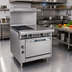 Thumbnail image #2 for Imperial Spec Series 36-Inch Heavy Duty Gas Range with 2 Open Burners and 18-Inch Hot Top, Open Cabinet Base