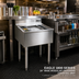 Thumbnail image #2 for Eagle 1800 Series 24-Inch Wide Modular Underbar Cocktail Unit with 7-Circuit Cold Plate and 8-Inch Deep Ice Bin