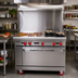 Thumbnail image #2 for American Range 36-Inch Gas Restaurant Range with 24-Inch Left Griddle, 2 Open Burners and Convection Oven