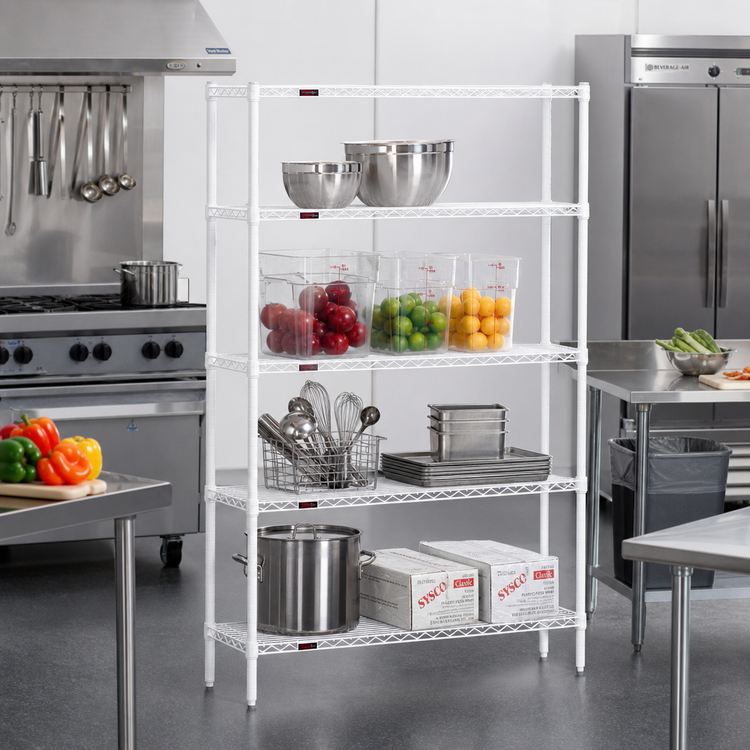 Product image #2 for Eagle Group Stand-Outs QuadTruss Decorative Wire Shelf, 72 x 18 Inches, White Epoxy Finish