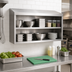 Thumbnail image #2 for Advance Tabco 60-Inch Wall-Mounted Open Front Stainless Steel Cabinet with Single Shelf