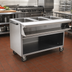 Thumbnail image #2 for Spec-Master SPHT4CB-208-3 Mobile 4-Well Electric Sealed Well Hot Food Table