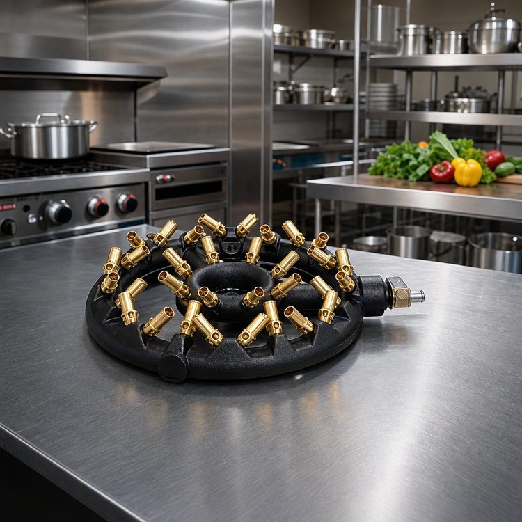 Product image #2 for Town Equipment 32-Tip Natural Gas Jet Burner with Pilot, 116,000 BTU