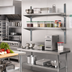 Thumbnail image #2 for Eagle Group 96-Inch Stainless Steel Wall-Mounted Cantilever Shelving Standard Upright