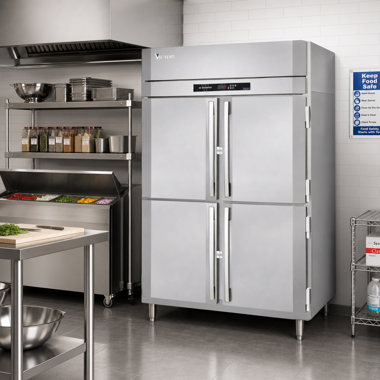 Product image #2 for Victory UltraSpec™ FS-2D-S1-EW-PT-HD-HC Extra Wide Pass-Thru Solid Half-Door Freezer