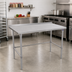 Thumbnail image #2 for John Boos Stallion 60 in. x 24 in. 16-Gauge Stainless Steel Work Table with 1-1/2 in. Rear Up-Turn and Safety Edge