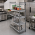 Thumbnail image #2 for Cambro Camshelving Basics Plus 4-Tier Stationary Starter Polymer Shelving Unit, 18 x 48 x 84 Inches, Vented, Brushed Graphite