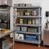 Thumbnail image #2 for Quantum Millenia 5-Shelf Polymer Shelving Unit with Dunnage Stand, 72