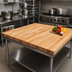 Thumbnail image #2 for John Boos 36 Inch x 36 Inch Edge Grain Maple Work Table Top, 1-1/2 Inch Thick, Penetrating Oil Finish