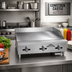 Thumbnail image #2 for Comstock-Castle Diner Series 24-Inch Countertop Gas Griddle with Manual Controls and 30-Inch Polished Steel Plate