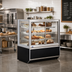 Thumbnail image #2 for Italian Glass Series 48-Inch Floor-Standing Non-Refrigerated Self-Service Pastry Display Case with Sliding Glass Doors