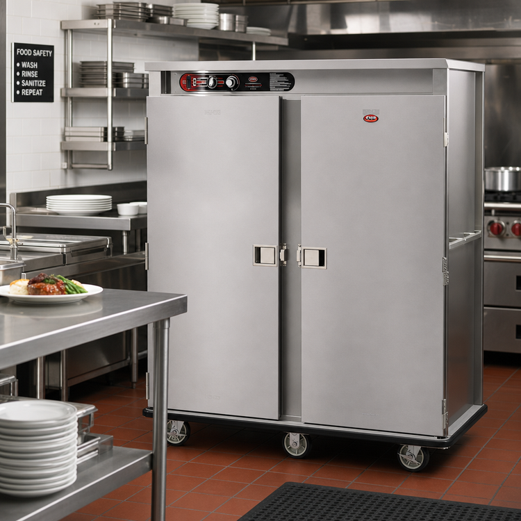 Product image #3 for Dual-Temp Electric Banquet Holding Cabinet, 2-Door, 150-180 Covered Plate Capacity