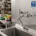 Thumbnail image #2 for T&S Brass B-0664 8-Inch Centers Wall-Mounted Service Sink Faucet with Garden Hose Outlet and Pail Hook