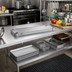 Thumbnail image #3 for Eagle Group Quik-Set Heavy-Duty Flat Solid Shelf, 48-Inch W x 18-Inch D, Marine Edge, Gray Epoxy Finish