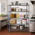Thumbnail image #2 for Quantum Stationary Wire Shelving Starter Kit, 54
