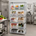 Thumbnail image #2 for Quantum 36 in. W x 18 in. D x 74 in. H Chrome-Plated Stationary Bin Wire Shelving System with 5 Shelves