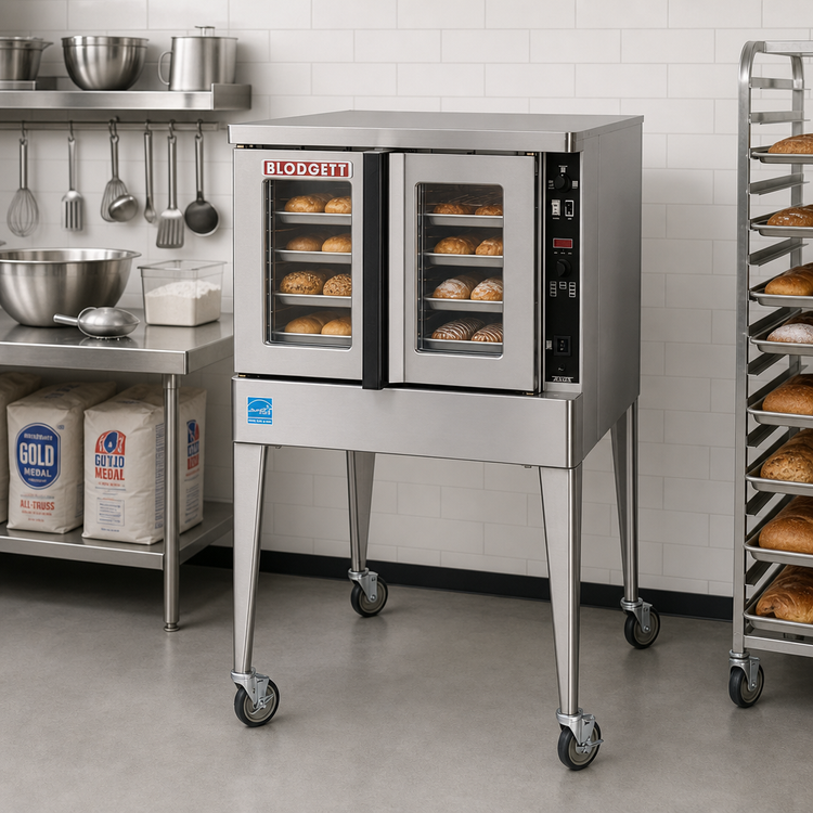 Product image #2 for Blodgett Premium Series MARK V-200 SGL Single-Deck Bakery Depth Electric Convection Oven, 5 Full-Size Pan Capacity