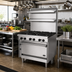 Thumbnail image #2 for Bistro 36-Inch Shallow Depth Gas Range with 6 Open Burners and Convection Oven