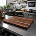 Thumbnail image #2 for Boos Block American Black Walnut Blended Edge Grain Kitchen Countertop, 24 x 25 x 1-1/2 Inch