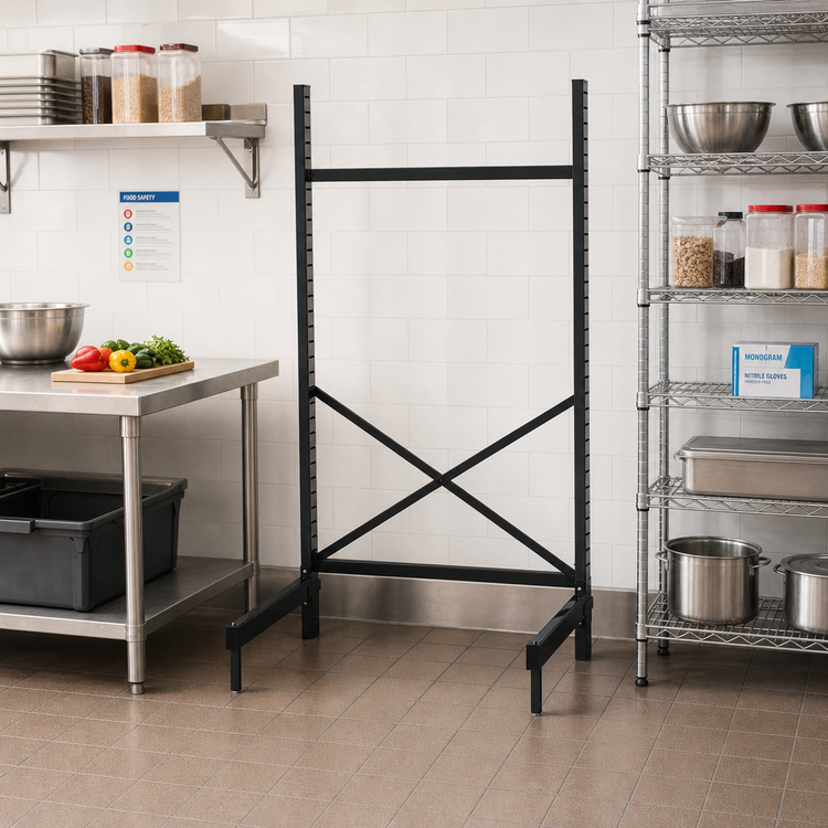 Product image #2 for Metro SmartLever 86-3/8-Inch High Stationary Starter Base Kit for 30-Inch Wide x 18-Inch Deep Shelves