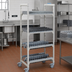 Thumbnail image #2 for Cambro Camshelving Premium Series 4-Level Mobile Drying/Storage Rack with Angled and Vertical Cradles, 24 x 36 x 75-1/4 Inches