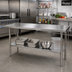 Thumbnail image #2 for Quantum SST-2460U 60-Inch x 24-Inch 304 Stainless Steel Work Table with Adjustable Undershelf