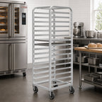 Thumbnail image #2 for Channel Manufacturing WA05 Walk-In Aluminum Bun Pan Rack, End Load, 11 Full-Size Pan Capacity, 5-Inch Centers, 5-Inch Casters