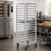 Thumbnail image #2 for Channel Manufacturing WA05 Walk-In Aluminum Bun Pan Rack, End Load, 11 Full-Size Pan Capacity, 5-Inch Swivel Casters