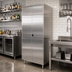 Thumbnail image #3 for John Boos Stainless Steel Underbar Storage Cabinet, 36W x 22-1/2D x 84H, 2 Hinged Locking Doors, 4 Adjustable Shelves