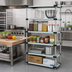 Thumbnail image #2 for Quantum 54-Inch x 21-Inch x 63-Inch Solid Stainless Steel Shelving Starter Kit