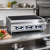 Thumbnail image #2 for Imperial 36-Inch Gas Countertop Charbroiler with 6 Radiant Burners and Cast Iron Grates