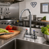 Thumbnail image #2 for T&S Brass B-1141 Deck-Mount Workboard Faucet with Swivel Gooseneck Spout, 4-Inch Centers