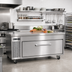 Thumbnail image #2 for Randell FX Series 60-Inch Flexible Refrigerator/Freezer Chef Stand with Single Drawer