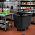 Thumbnail image #2 for Rubbermaid Commercial Executive Mobile Cube Truck Prep Cart, 16 Cu. Ft., Black