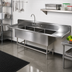 Thumbnail image #2 for John Boos Pro-Bowl 3-Compartment Sink with Left & Right Drainboards, 14-Inch Deep Bowls, 99-1/4-Inch Wide