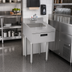 Thumbnail image #2 for Krowne Silver Series Freestanding Underbar Hand Sink with Soap and Towel, 18-Inch Wide Stainless Steel