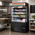 Thumbnail image #2 for True 48-Inch Vertical Air Curtain Refrigerated Merchandiser with Glass Sides and 4 Adjustable Shelves