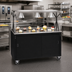 Thumbnail image #2 for Vollrath 2-Series Affordable Portable 46-Inch Buffet-Style Solid Top Utility Station with Illuminated Breath Guard and Sliding-Door Storage Base