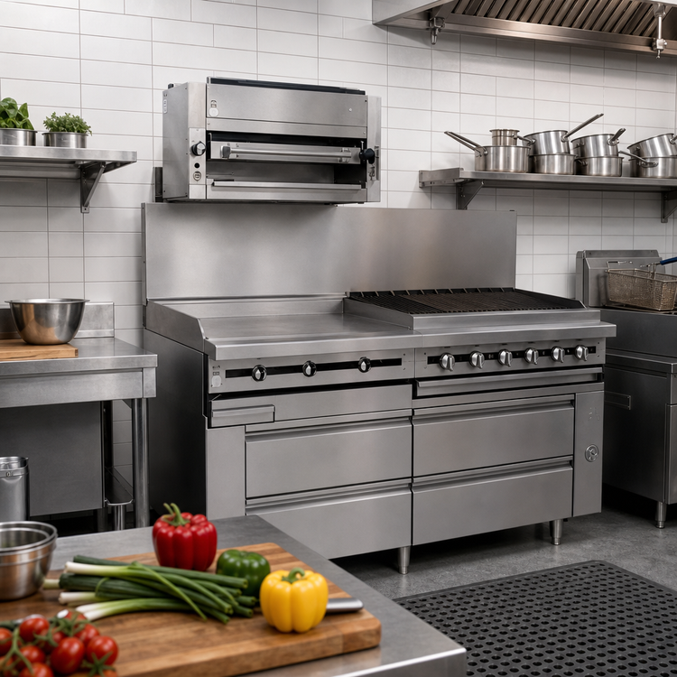 Product image #2 for Titan 12-Inch Heavy-Duty Modular Gas Griddle Top Section