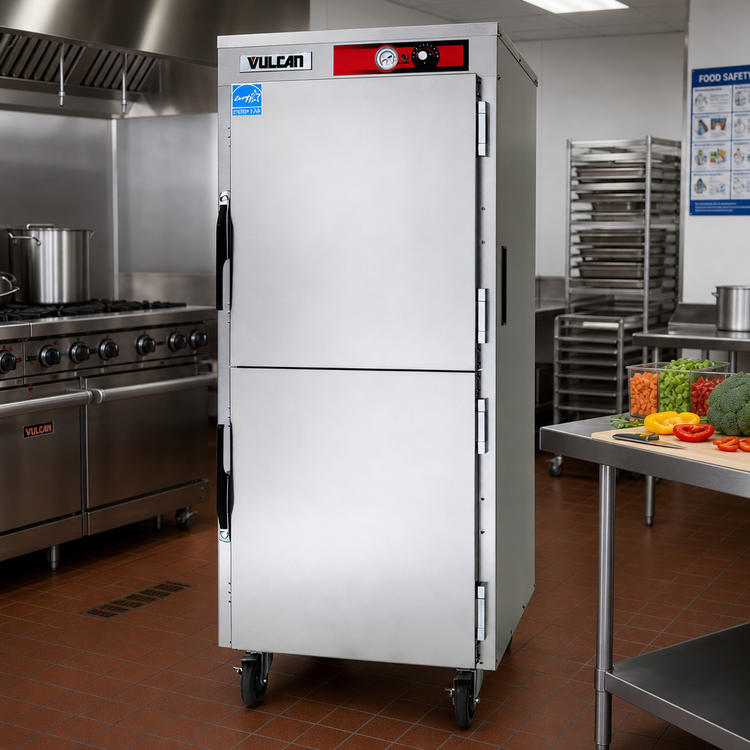 Product image #3 for Vulcan Mobile Heated Holding/Transport Cabinet, Institutional Series, 15 Full-Size Sheet Pan Capacity