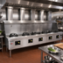 Thumbnail image #2 for MasterRange Five-Chamber Gas Wok Range with Flue Risers and Stainless Steel Front and Sides