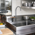 Thumbnail image #2 for T&S Brass B-2742-LH Single-Lever Side Mount Manual Faucet with Swivel Gooseneck and Long Handle