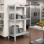 Thumbnail image #2 for Channel Manufacturing Lifetime Tough DR2448-3 3-Shelf Aluminum Channel-Style Dunnage Shelving, 48"W x 24"D x 64"H