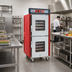 Thumbnail image #2 for Metro C5 4 Series Full Height Insulated Mobile Heated Holding Cabinet with Clear Dutch Doors and Lip Load Slides