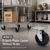 Thumbnail image #2 for Winco 5-Inch Plate Caster Without Brake for ALRK-3 Shelving Unit