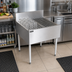 Thumbnail image #3 for Top Shelf TSCE Series 30-Inch Freestanding Underbar Drainboard with Backsplash and Glass Rack Inserts