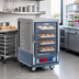 Thumbnail image #2 for Metro C5 3 Series Half-Height Mobile Combination Heated Holding and Proofing Cabinet with Gray Insulation Armour and Clear Polycarbonate Door