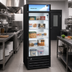 Thumbnail image #2 for Hoshizaki 1-Section Glass Door Freezer Merchandiser, 20.71 Cu. Ft., Black