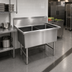Thumbnail image #2 for John Boos B Series 2-Compartment Stainless Steel Commercial Sink with Legs, 14-Inch Deep Bowls