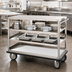 Thumbnail image #2 for Queen Mary Stainless Steel Utility Cart with 4 Shelves and 1600 lb Capacity